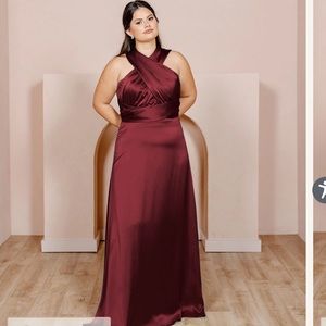 Revelry Devan Convertible Satin Dress